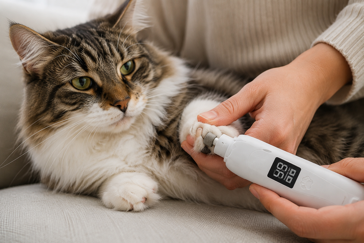 2-in-1 Pet Nail Trimmer & Electric Nail Grinder