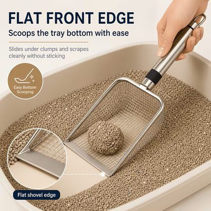 Stainless Steel Cat Litter Scoop - Stainless Steel