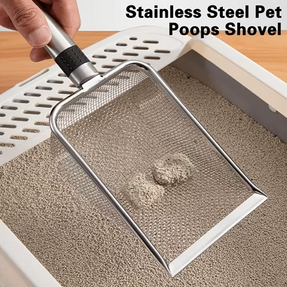 Stainless Steel Cat Litter Scoop - Stainless Steel