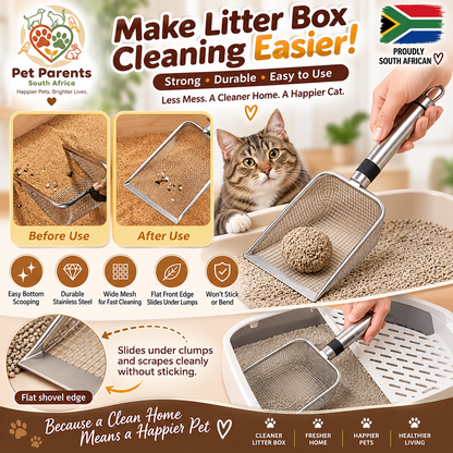 Stainless Steel Cat Litter Scoop - Stainless Steel