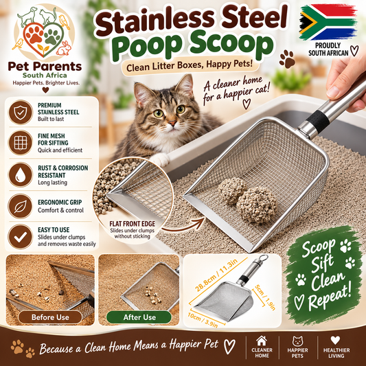 Stainless Steel Cat Litter Scoop - Stainless Steel