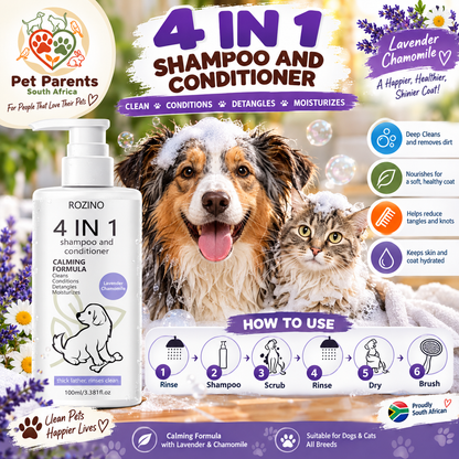 4 in 1 Shapoo and Conditionar for Pets