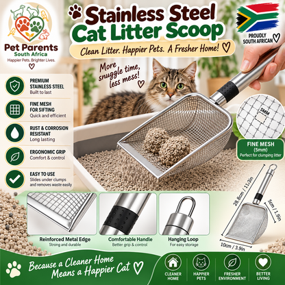 Stainless Steel Cat Litter Scoop - Stainless Steel