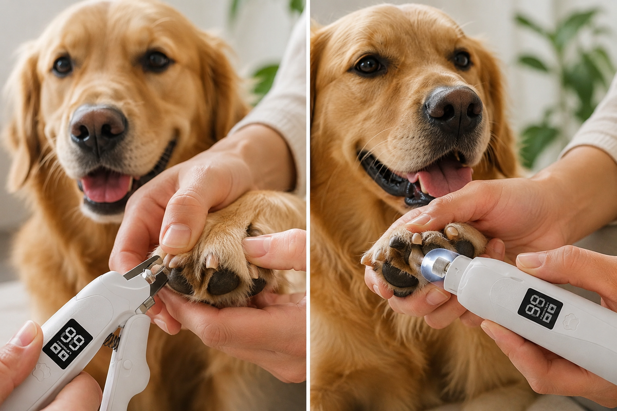 2-in-1 Pet Nail Trimmer & Electric Nail Grinder