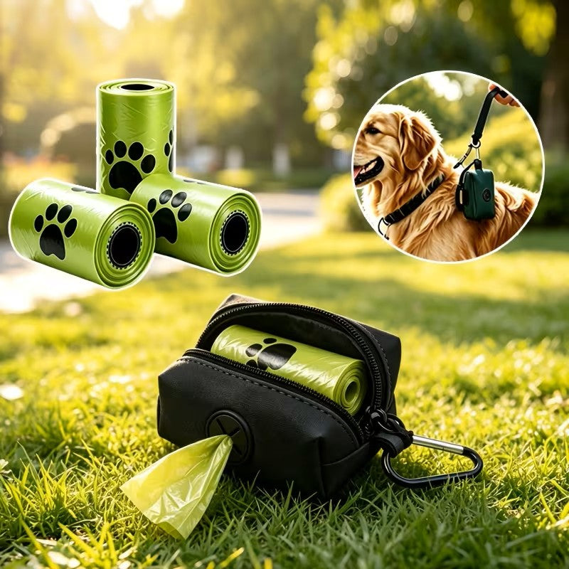 Portable Dog Poop Holder & Bags